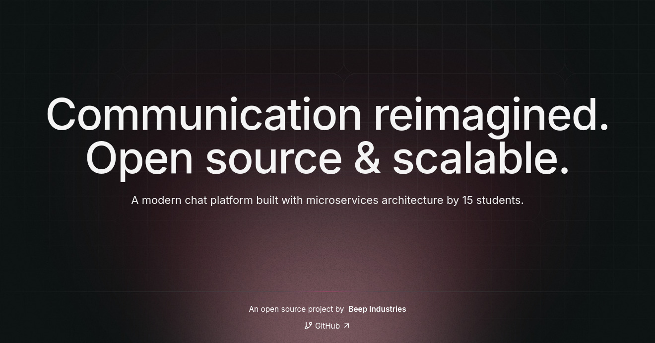Beep - Open Source Communication Platform
